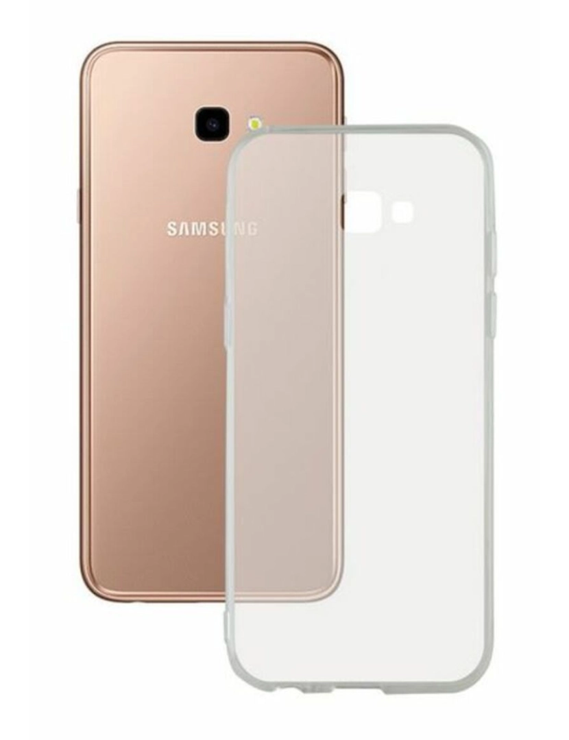 KSIX - Capa para Telemóvel Samsung Galaxy J4+ 2018 Flex TPU Transparente