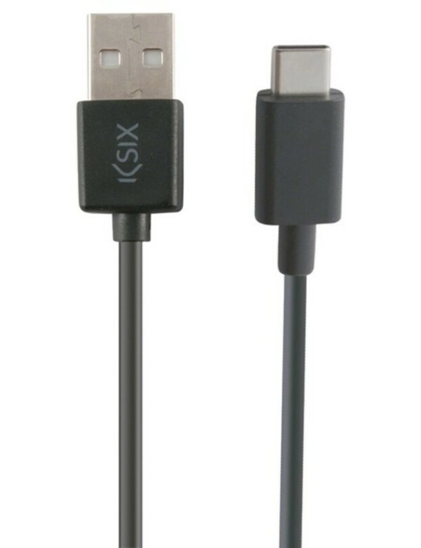imagem de Cabo USB-C para USB KSIX 3 m Preto1