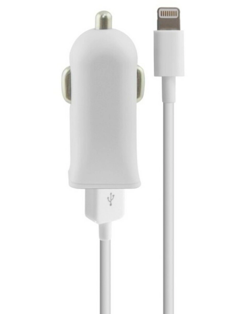 Contact - Carregador USB para Auto + Cabo Lightning MFi Contact Apple-compatible 2.1A