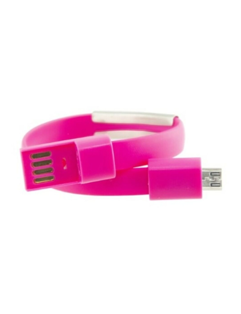 imagem de Pulseira Cabo Micro USB Contact 23 cm Cor de rosa1