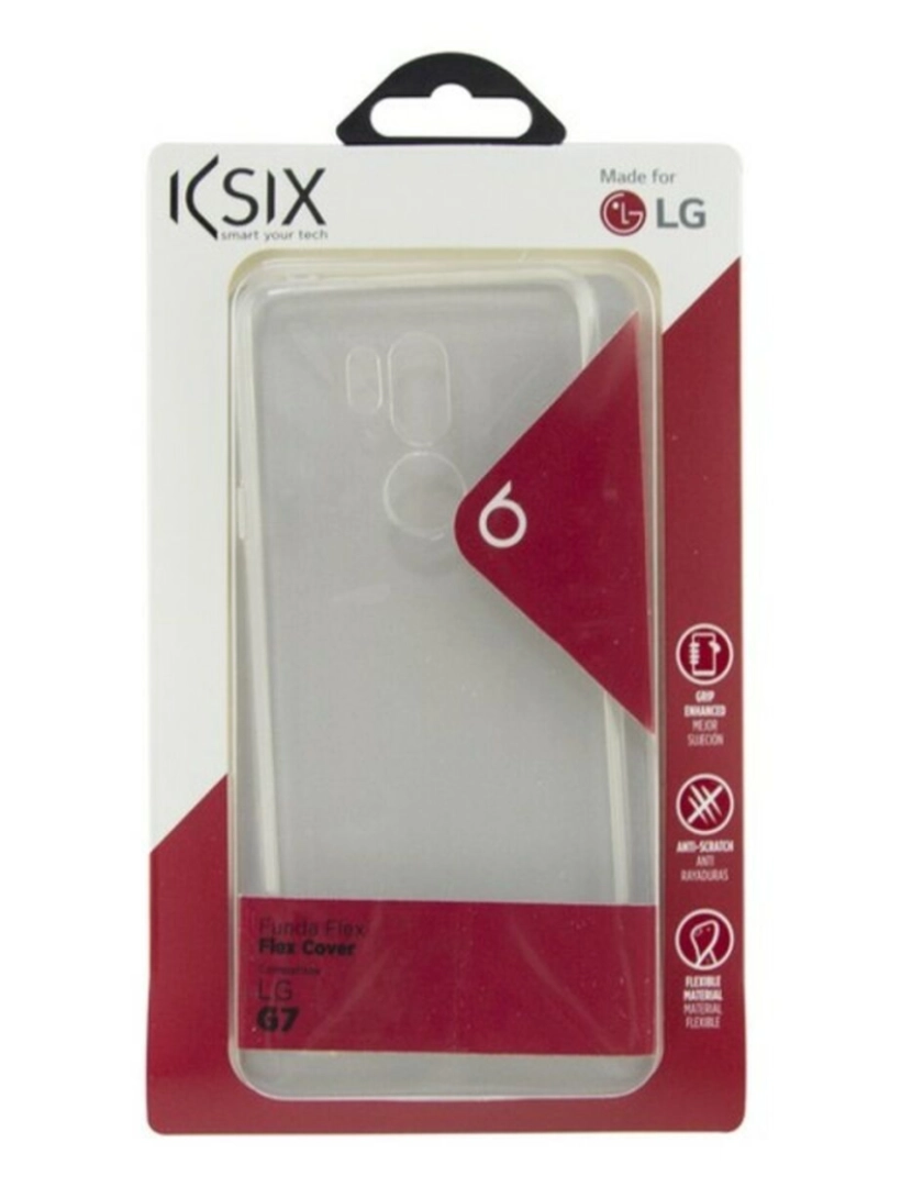 KSIX - Capa para Telemóvel Lg G7 Flex TPU Transparente