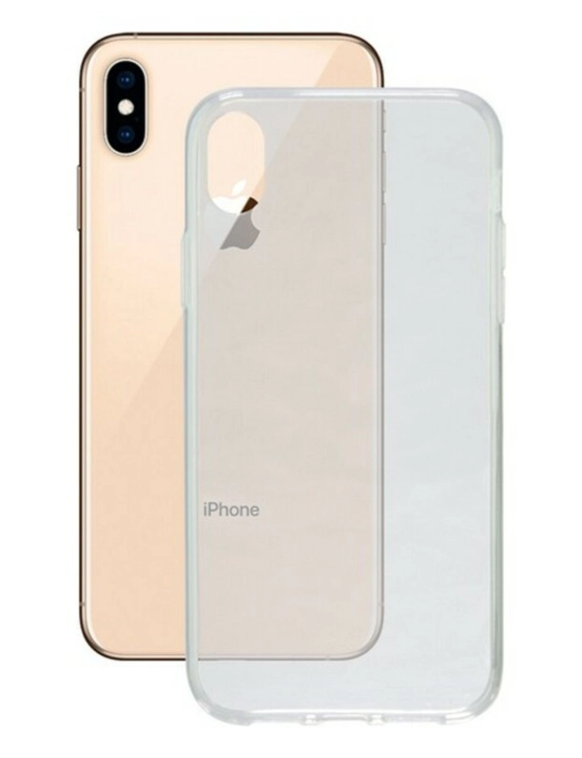 imagem de Capa para Telemóvel Iphone Xs Max Contact Flex TPU Transparente1