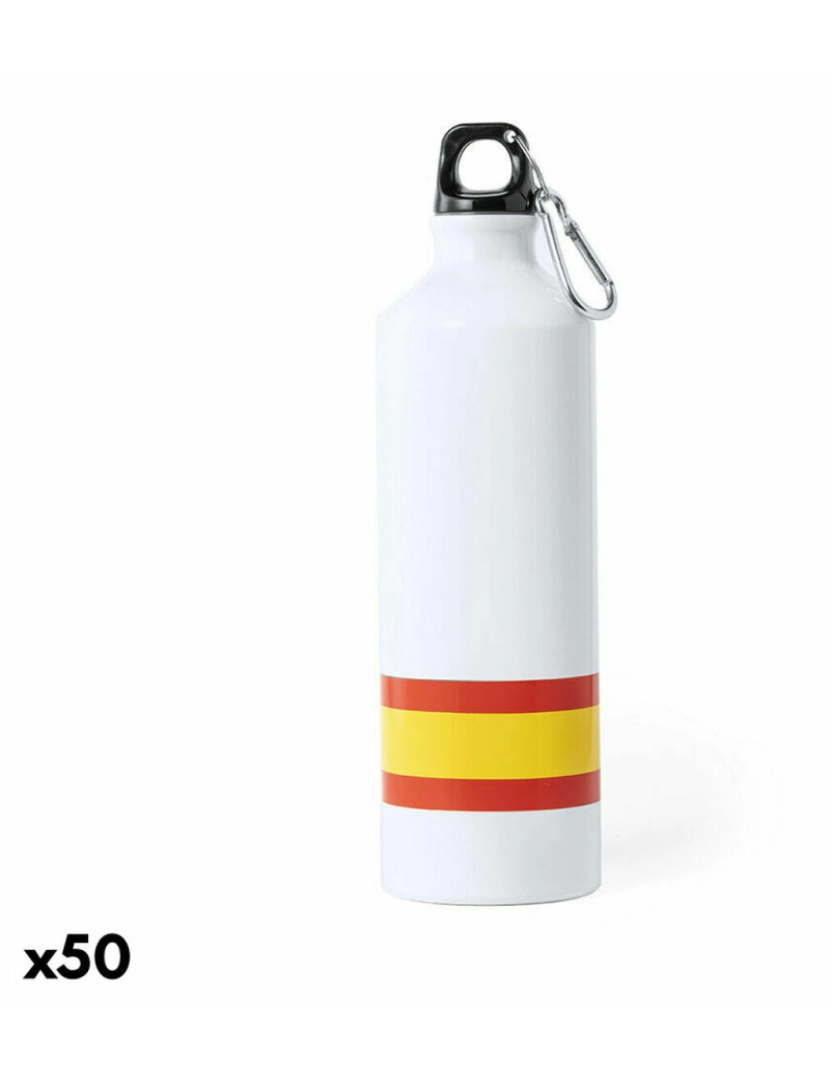 imagem de Garrafa de Alumínio 146977 Branco 800 ml (800 ml) (50 Unidades)1