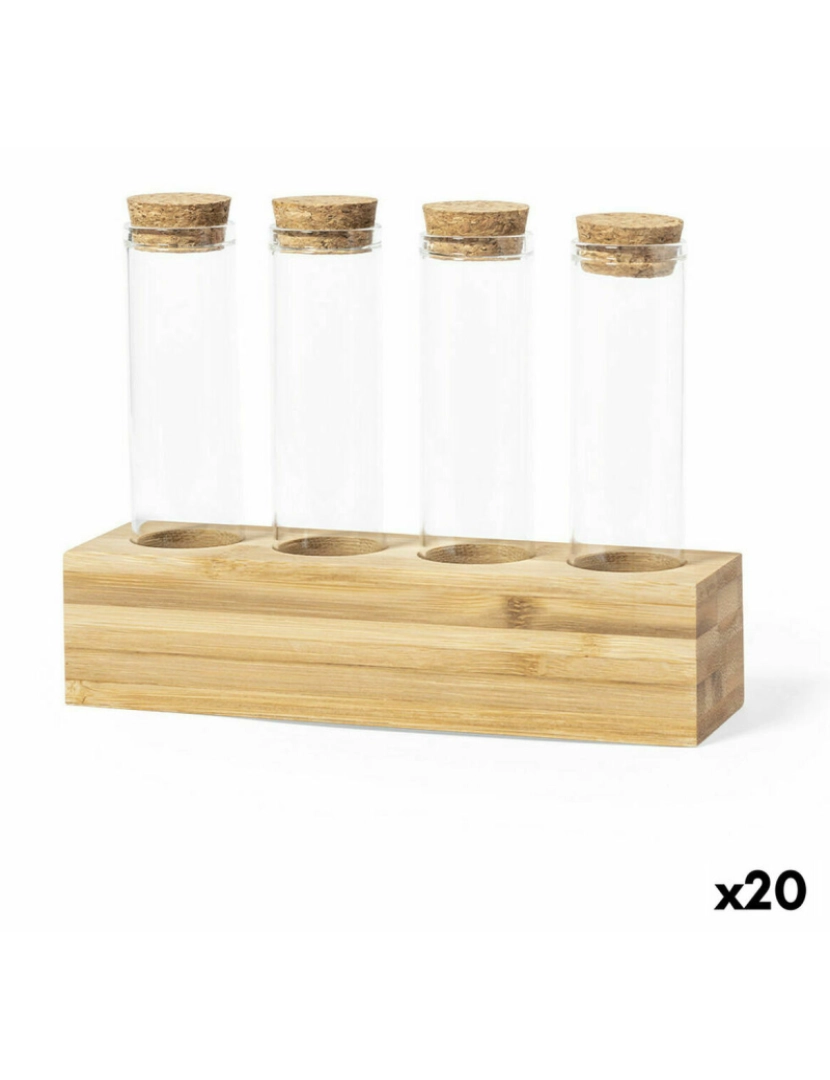 imagem de Suporte para Especiarias de Bambu 141242 70 ml (20 Unidades)1