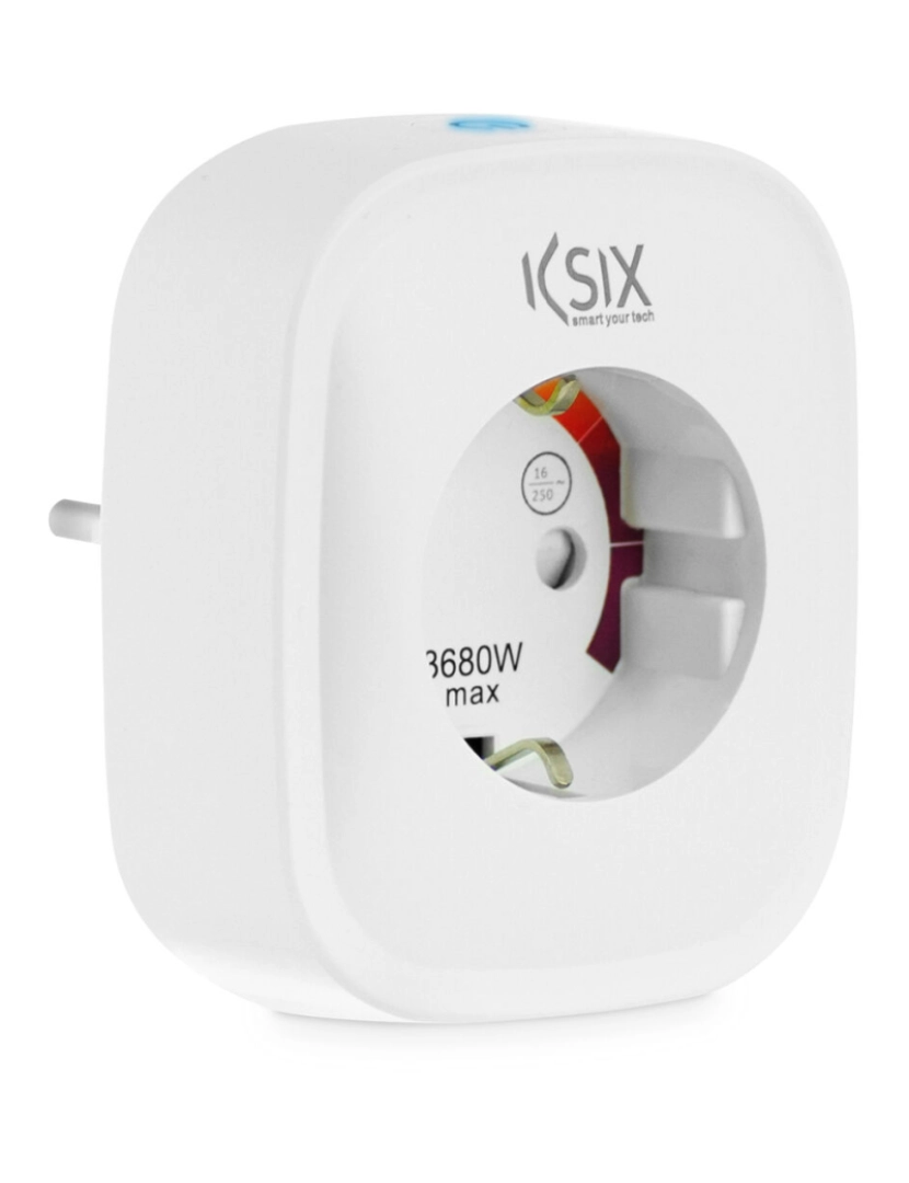 KSIX - Tomada Inteligente KSIX Smart Energy Slim WIFI 250V Branco