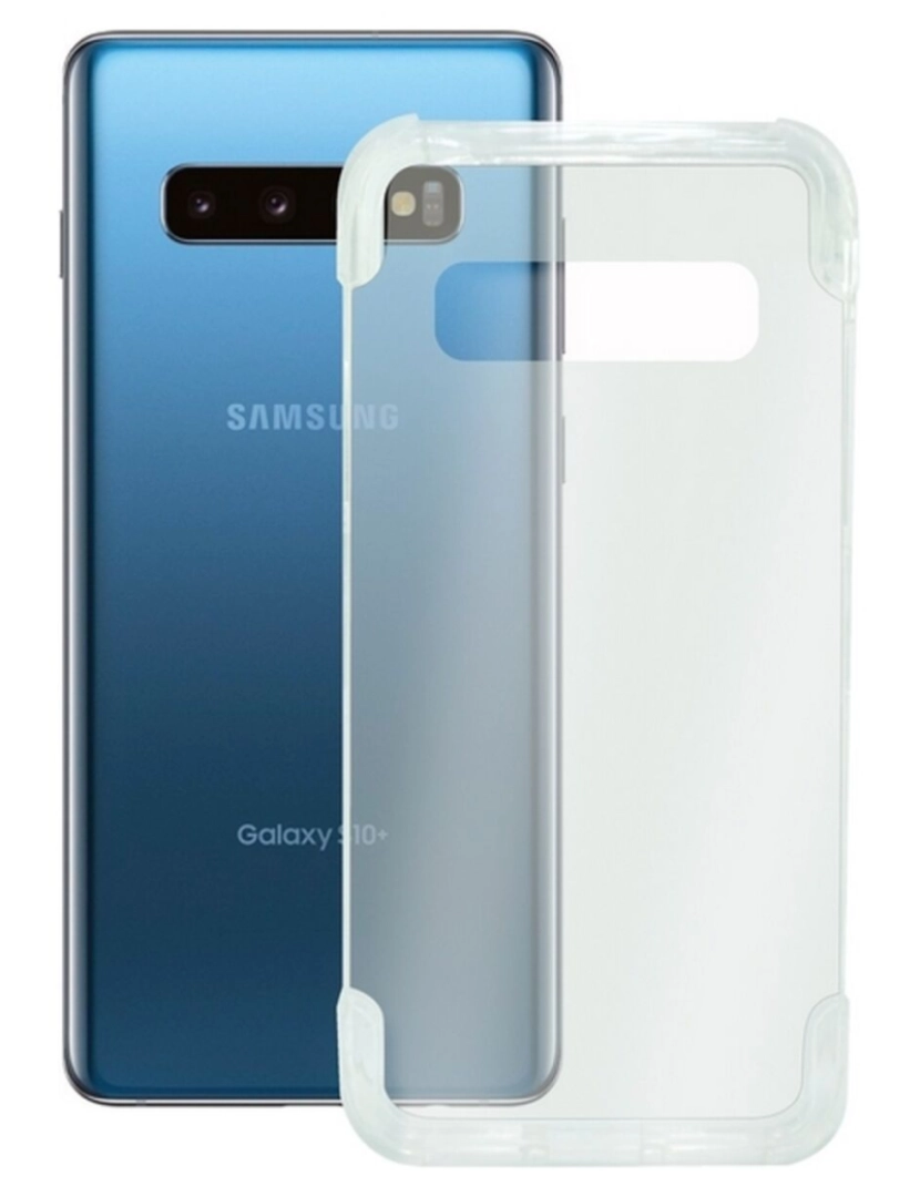 imagem de Capa para Telemóvel Samsung Galaxy S10+ KSIX Armor Extreme Transparente1