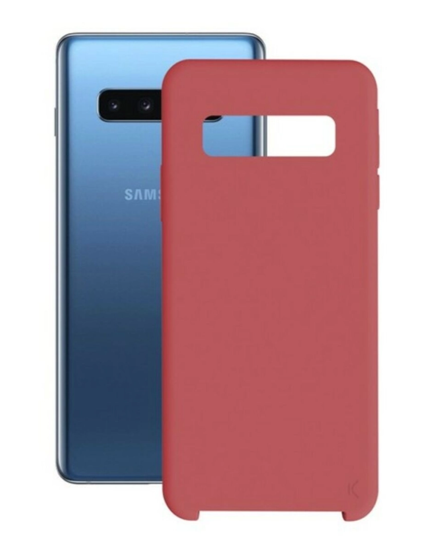 KSIX - Capa para Telemóvel Samsung Galaxy S10+ KSIX Soft Vermelho