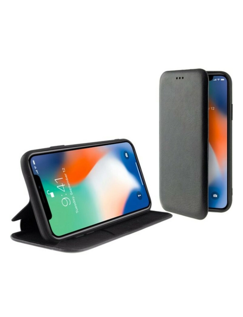 KSIX - Capa tipo Livro para o Telemóvel iPhone 11 Pro KSIX Standing Preto