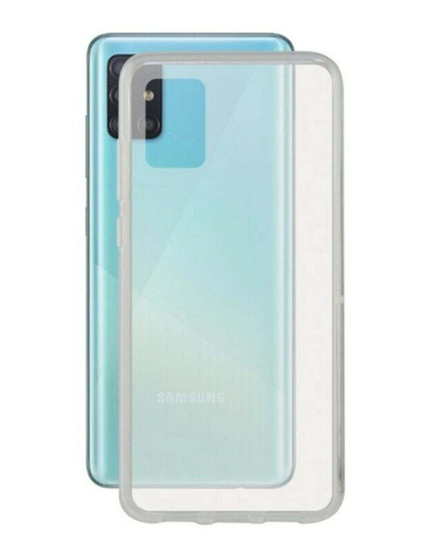 KSIX - Capa para o Telemóvel com Extremidades em TPU Samsung Galaxy A51 KSIX Flex Transparente