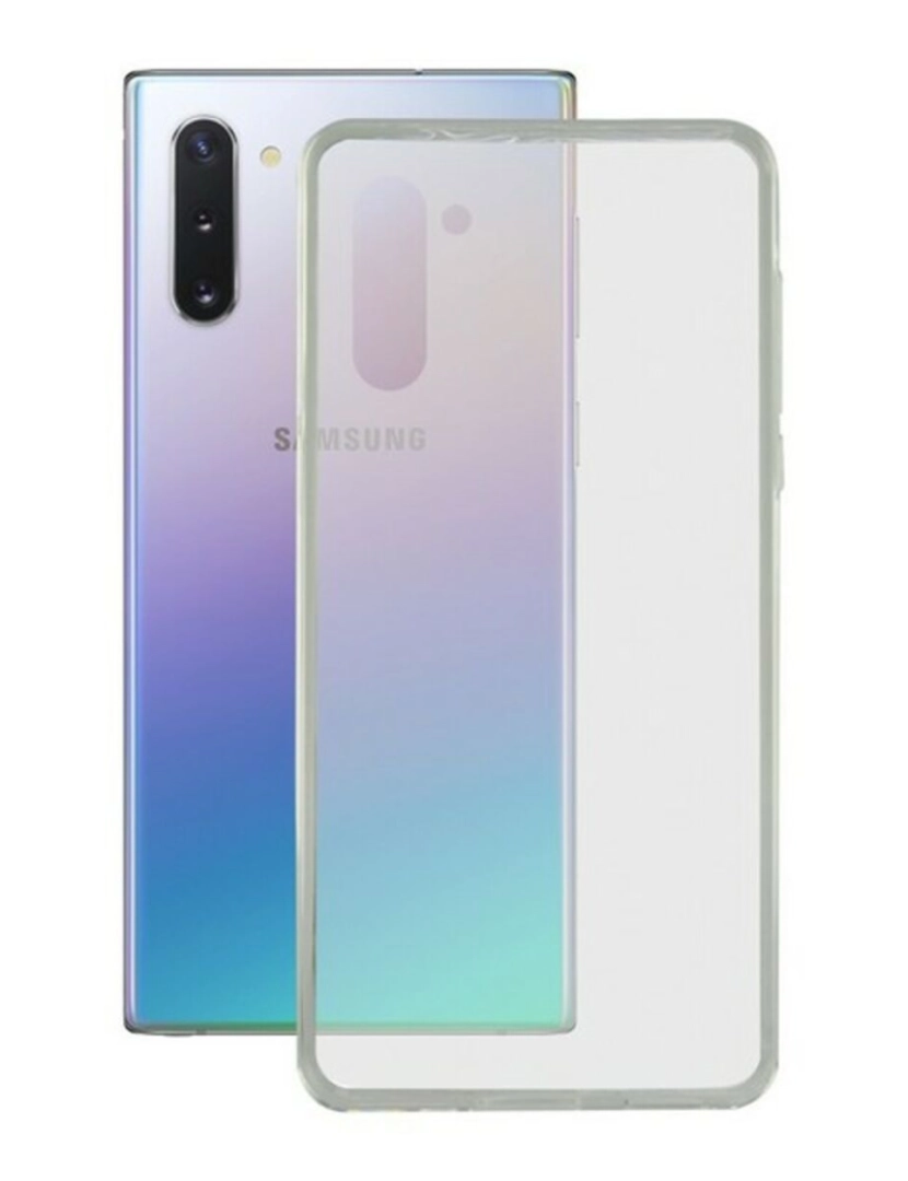 imagem de Capa para o Telemóvel com Extremidades em TPU Samsung Galaxy A81 KSIX Flex Transparente1