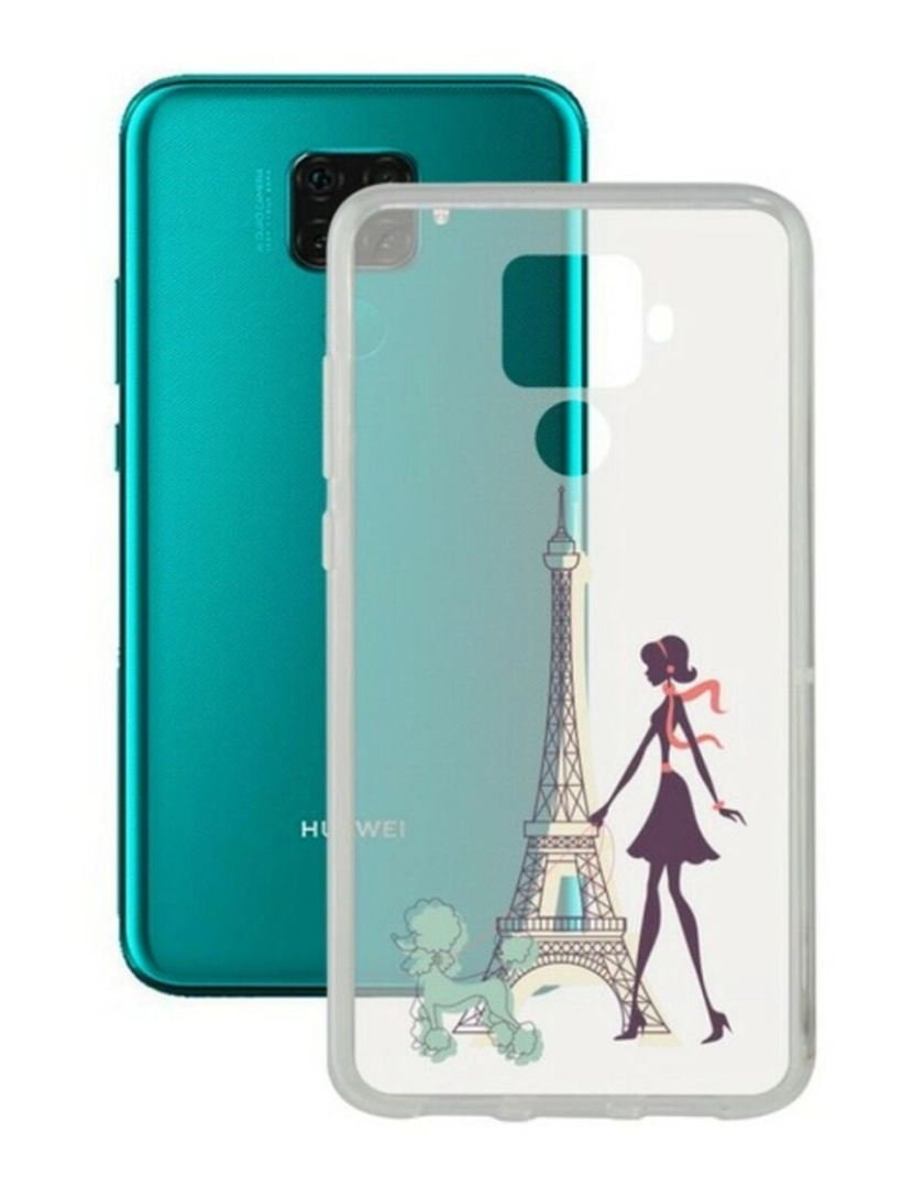 Contact - Capa para Telemóvel Huawei Mate 30 Lite Contact BIG-S1904288 Flex France TPU Estampado