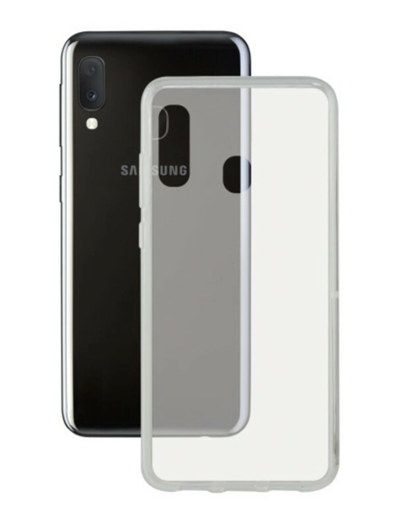 imagem de Capa para o Telemóvel com Extremidades em TPU Samsung Galaxy A20s KSIX Flex1