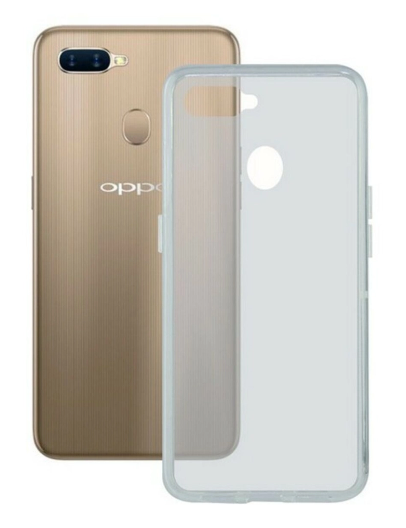 imagem de Capa para Telemóvel Oppo A7 KSIX Flex TPU1