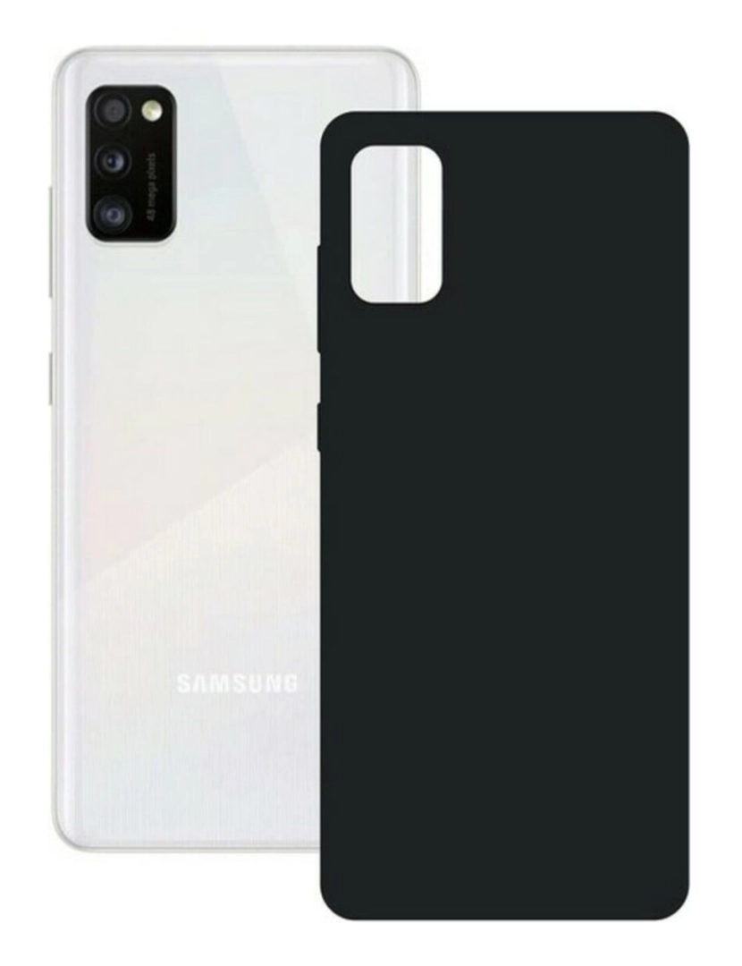 imagem de Capa para Telemóvel Samsung Galaxy A41 KSIX Silk Preto1