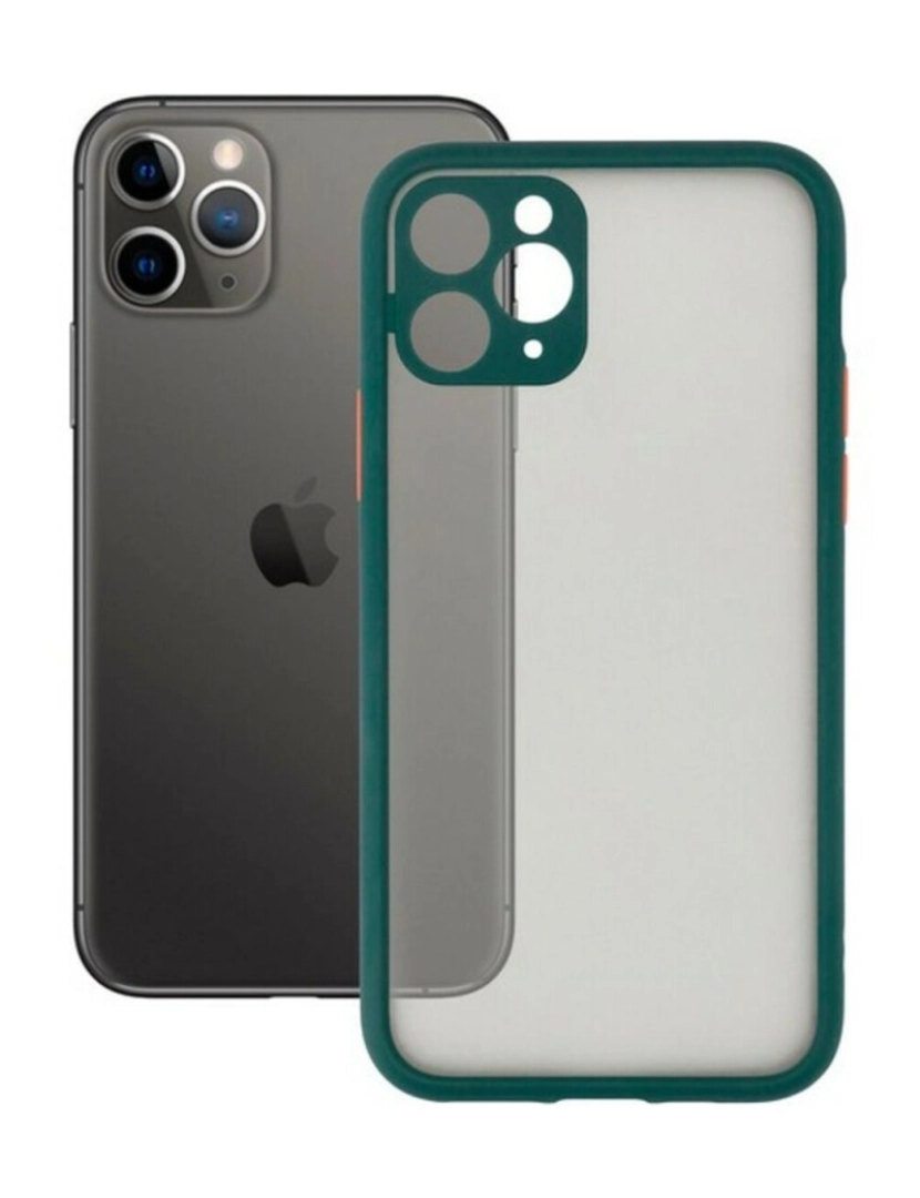 KSIX - Capa para Telemóvel iPhone 11 Pro KSIX Duo Soft Verde