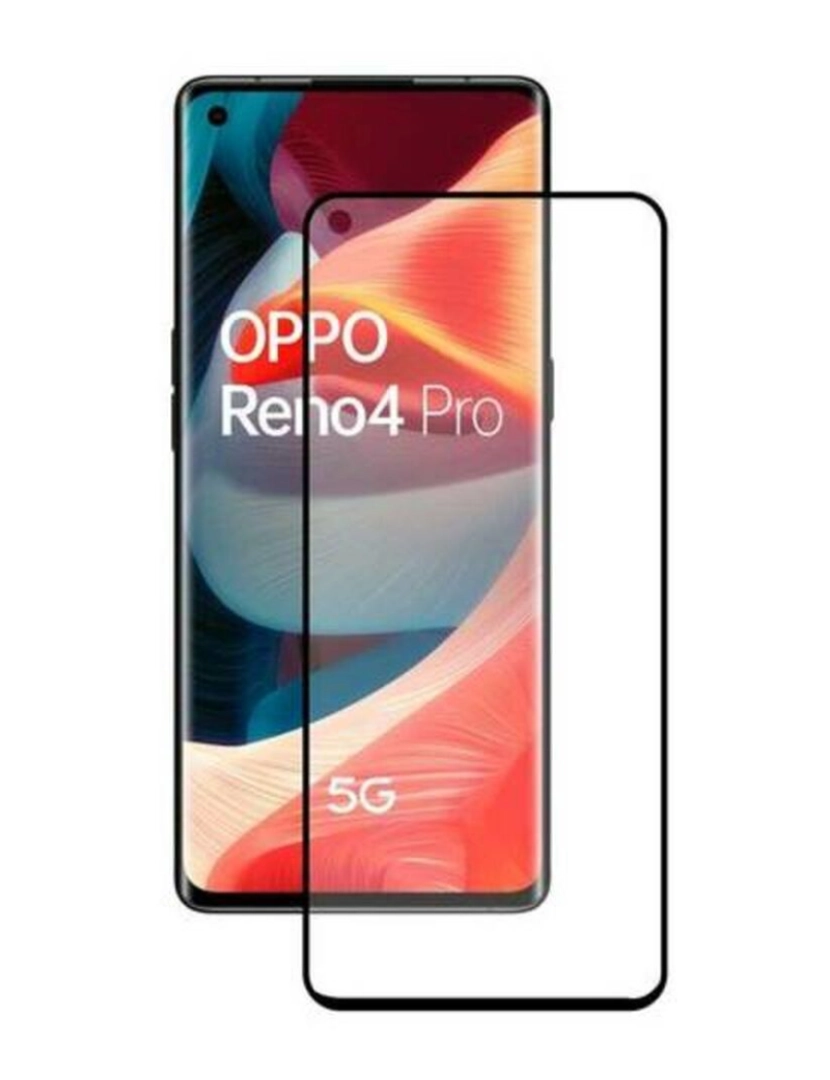 KSIX - Protetor de vidro temperado para o telemóvel Oppo Reno 4 Pro 5G KSIX Full Glue 2.5D