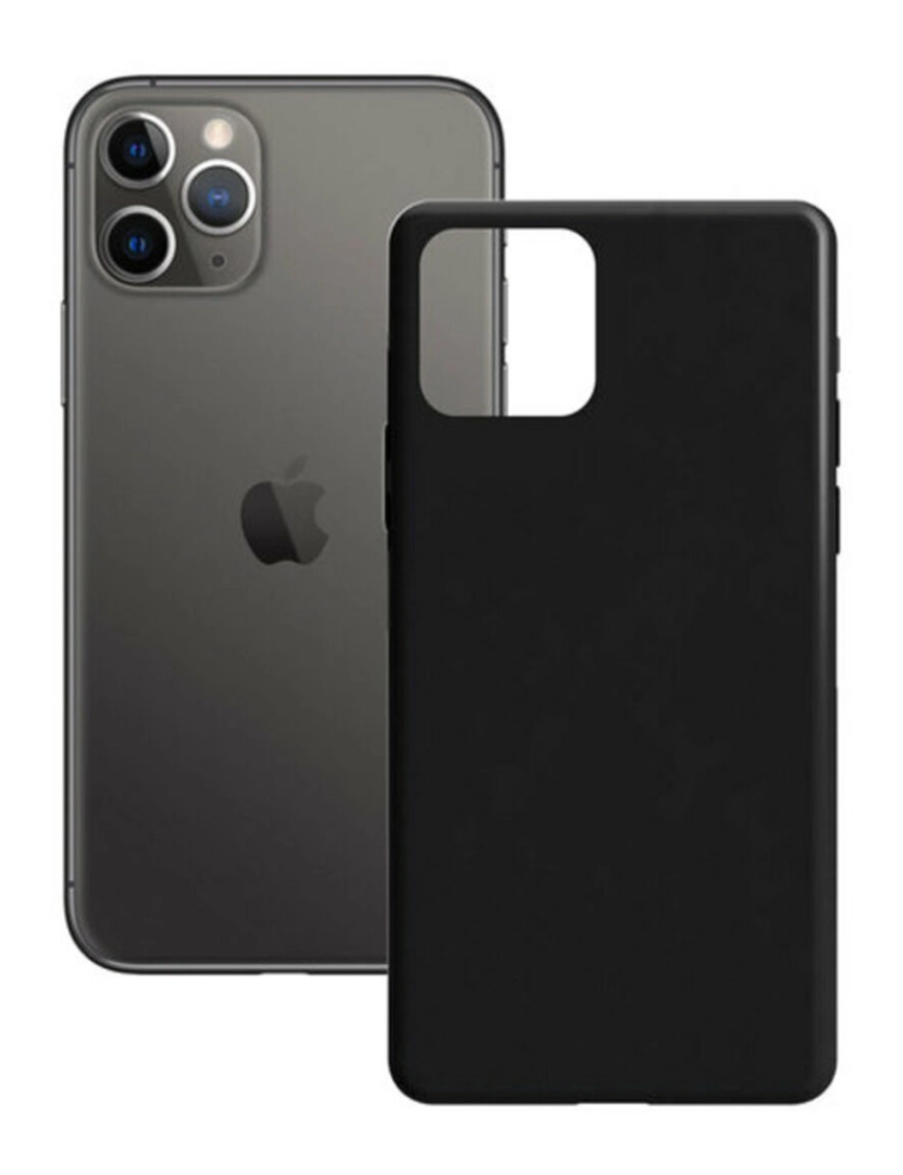 imagem de Capa para Telemóvel iPhone 11 Pro Contact Silk TPU Preto1