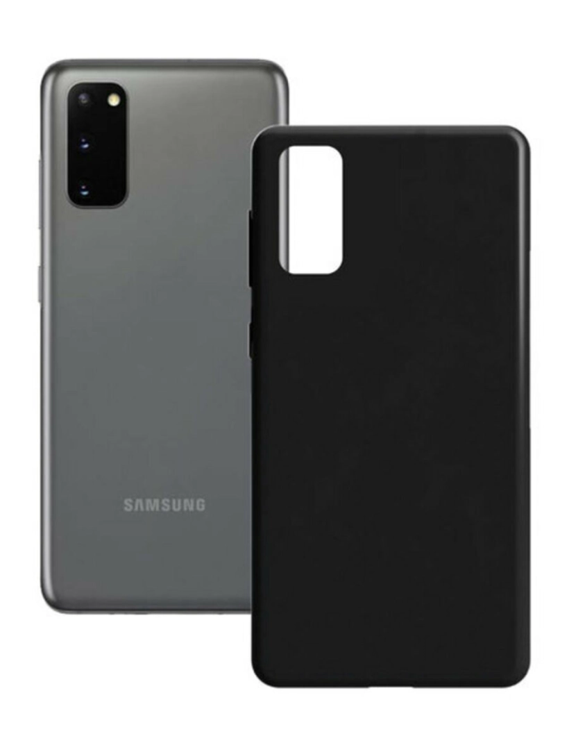 imagem de Capa para Telemóvel Samsung Galaxy S20 Contact Silk TPU Preto1