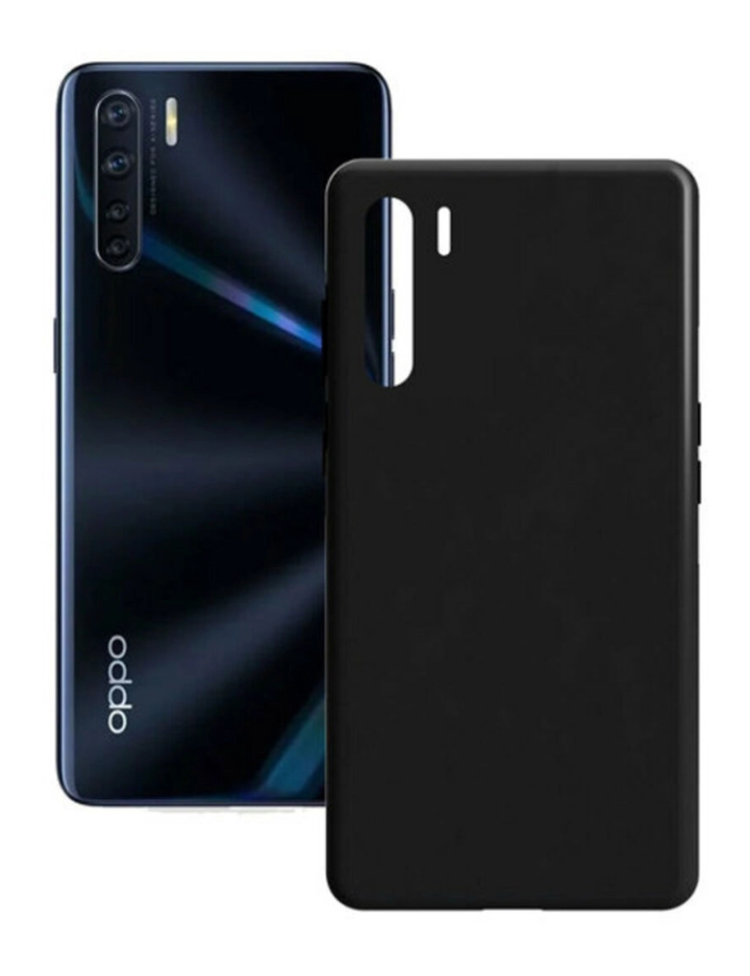 Contact - Capa para Telemóvel Oppo A91 Contact Silk TPU Preto