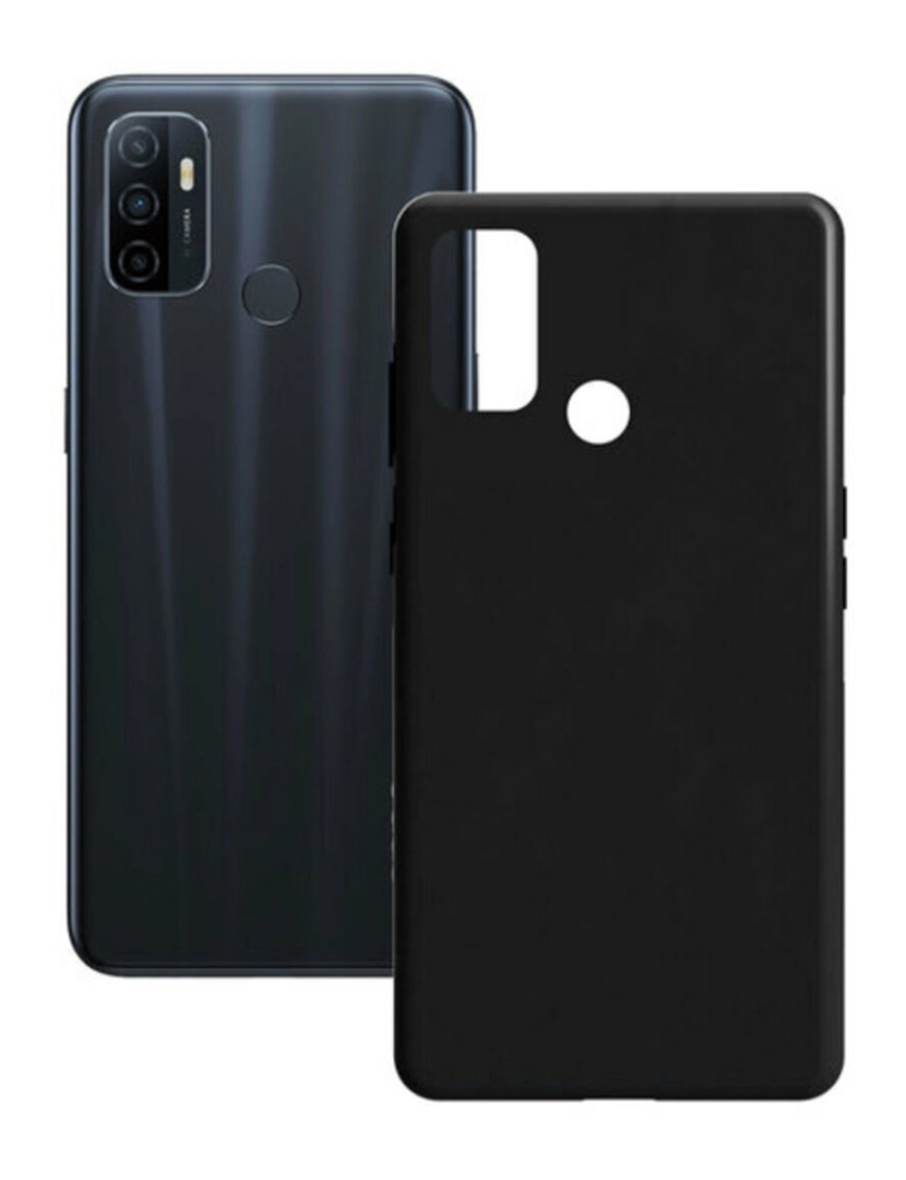 imagem de Capa para Telemóvel Oppo A53s Contact Silk TPU Preto1