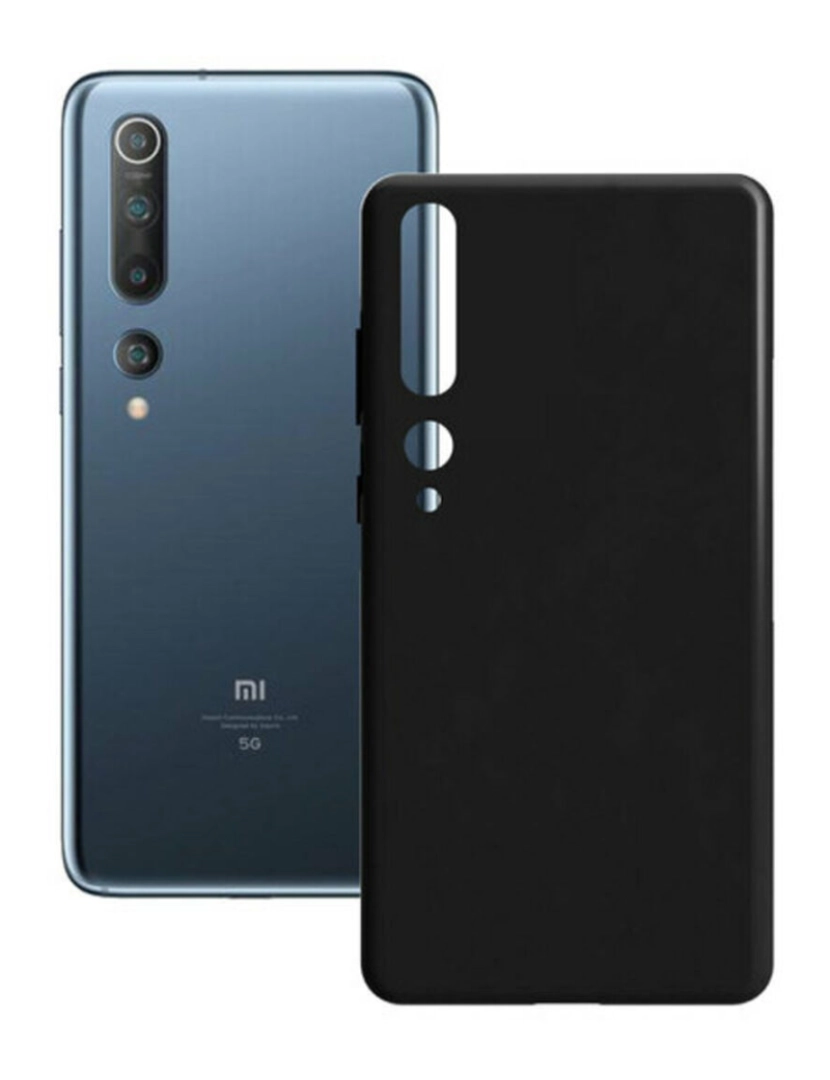 imagem de Capa para Telemóvel Xiaomi Mi 10 Contact Silk TPU Preto1