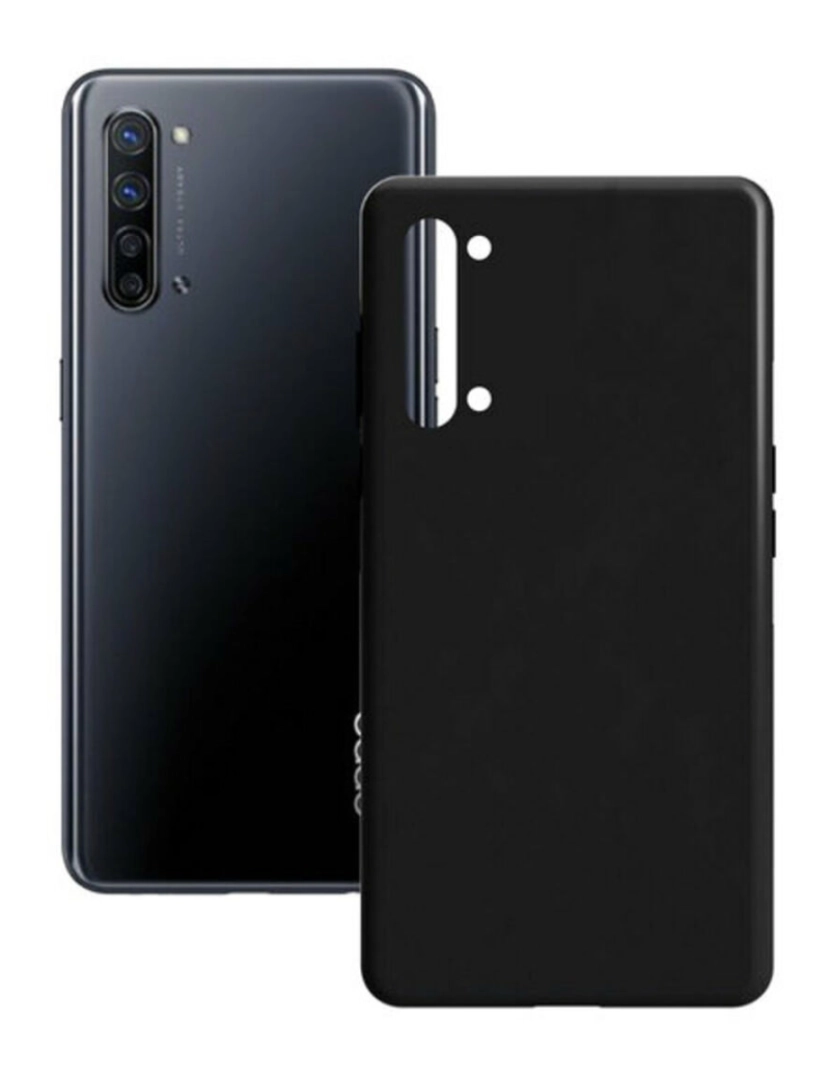 imagem de Capa para Telemóvel Oppo Find X2 Lite Contact Silk TPU Preto1