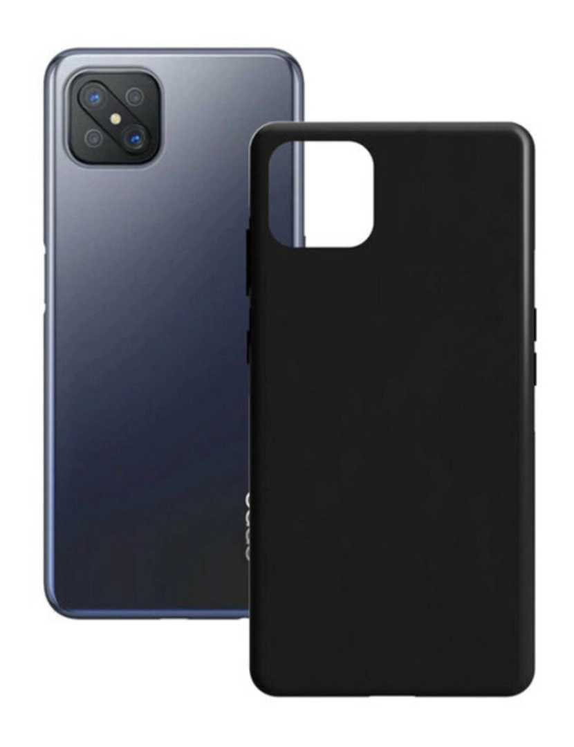 imagem de Capa para Telemóvel Oppo Reno 4Z 5G Contact Silk TPU Preto1