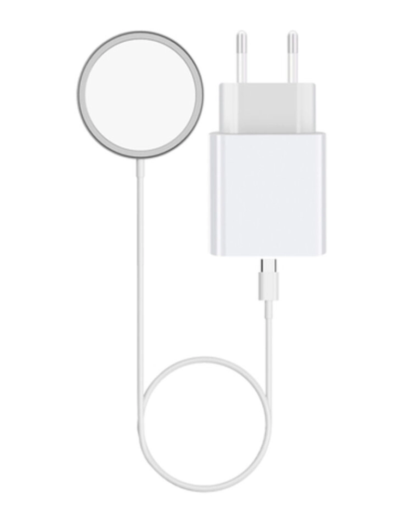 KSIX - Carregador de Parede Iphone 12 KSIX Apple-compatible Branco