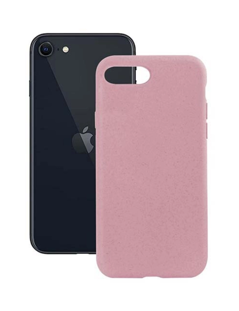 BB - Capa Para Telemóvel Ksix Iphone Se 2020 Cor De Rosa