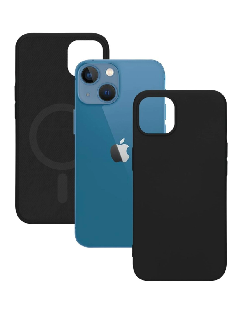 imagem de Capa para Telemóvel KSIX iPhone 13 mini Preto4