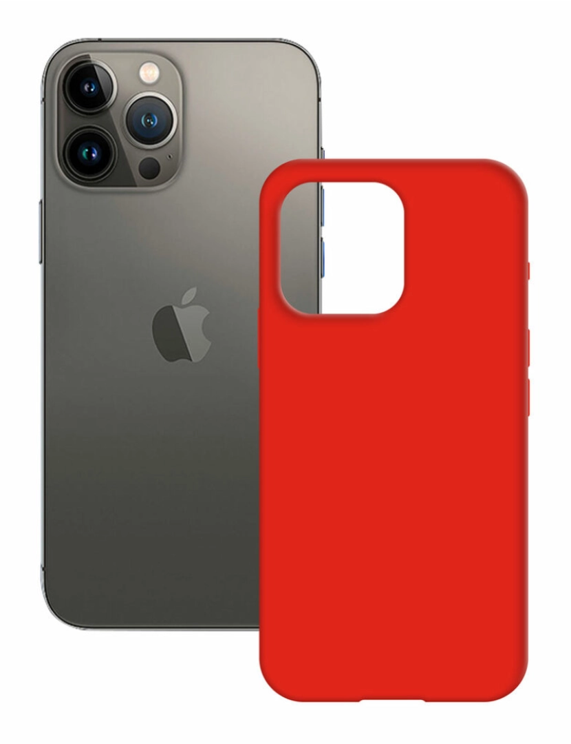 imagem de Capa para Telemóvel KSIX iPhone 14 Pro Max Vermelho1