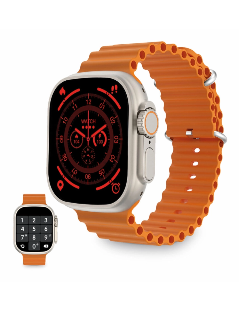 KSIX - Smartwatch Urban Plus 2,05´´ 270 Mah Bluetooth 5.0 Laranja