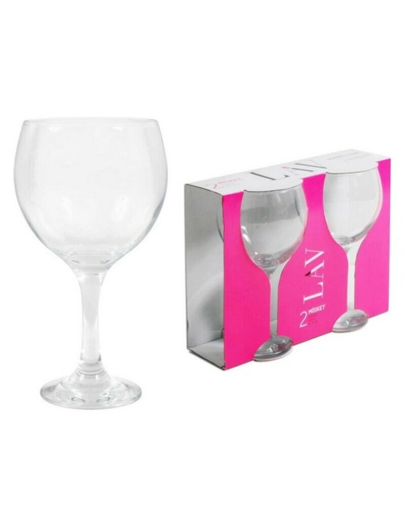 LAV - Conjunto de Copos LAV Misket 645 ml Cristal (pack de 2)