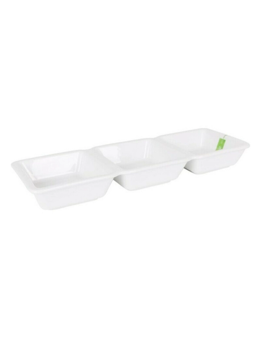 imagem de Bandeja com Compartimentos Yummy Aperitivo Porcelana (29,3 x 9,5 x 3,3 cm)1