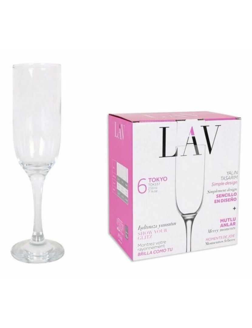 LAV - Conjunto de Copos LAV Tokyo (6 uds) (210 ml)