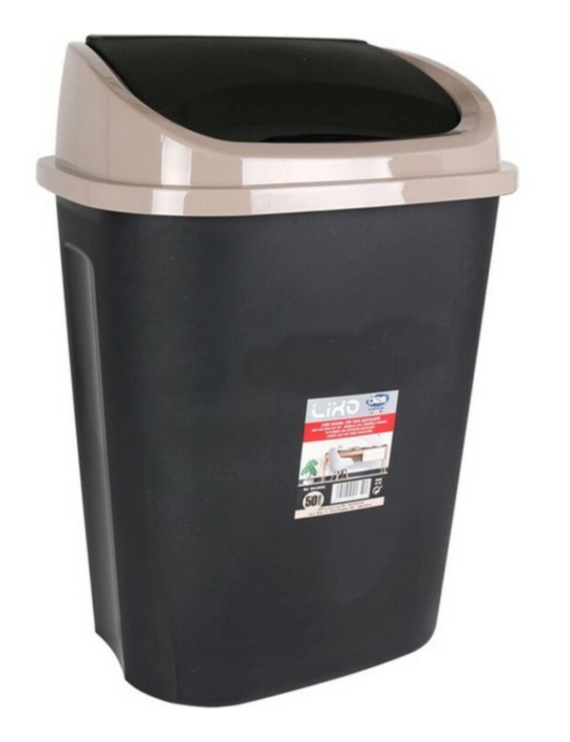 Caixote de lixo com pedal para casa de banho - 5 a 50 l 