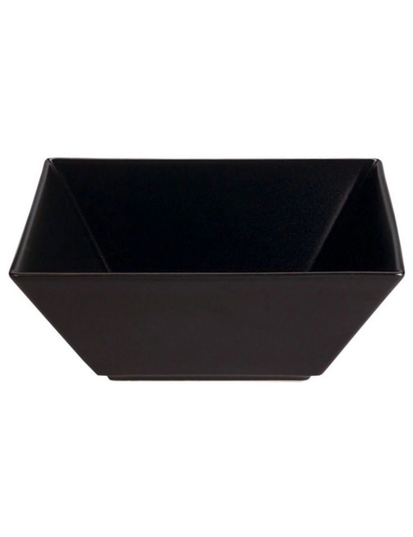 Bigbuy Home - Saladeira Stoneware Preto Cerâmica 22 x 22 x 9 cm