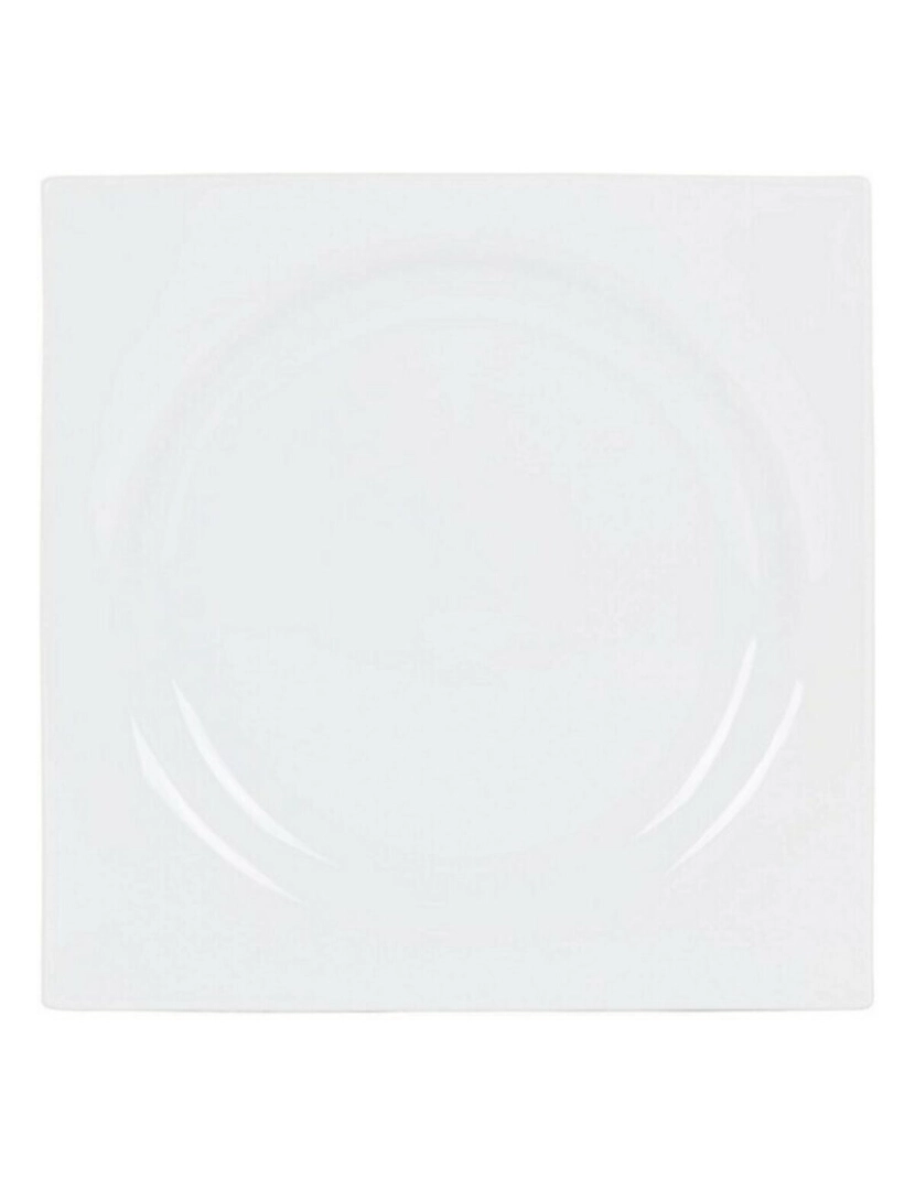 imagem de Prato de Jantar Inde Zen Porcelana Branco 27 x 27 x 3 cm1