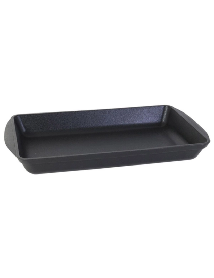 imagem de Recipiente de Cozinha Inde Ferro Fundido Preto 50 x 30 x 6,5 cm1