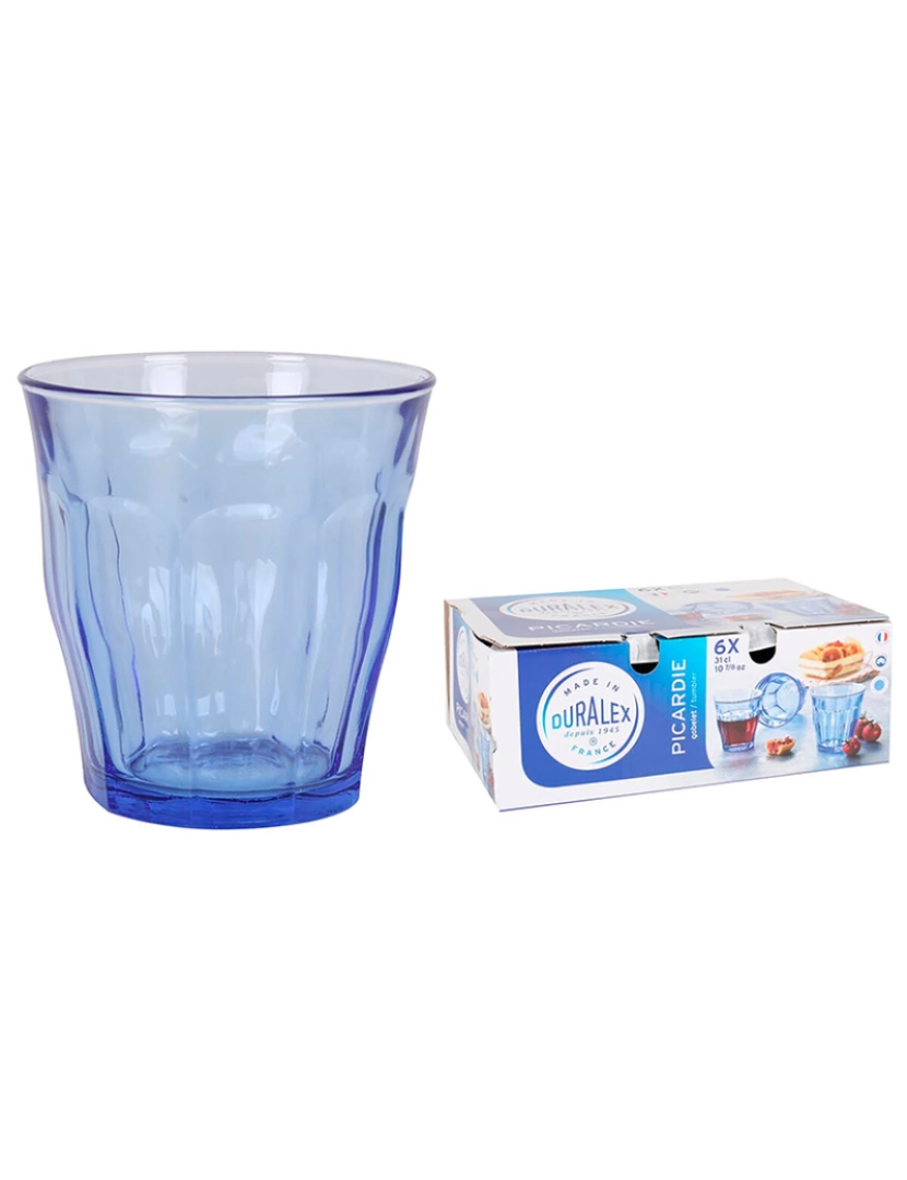 Duralex - Conjunto de Copos Duralex 1028BB06/6 310 ml (6 Unidades)