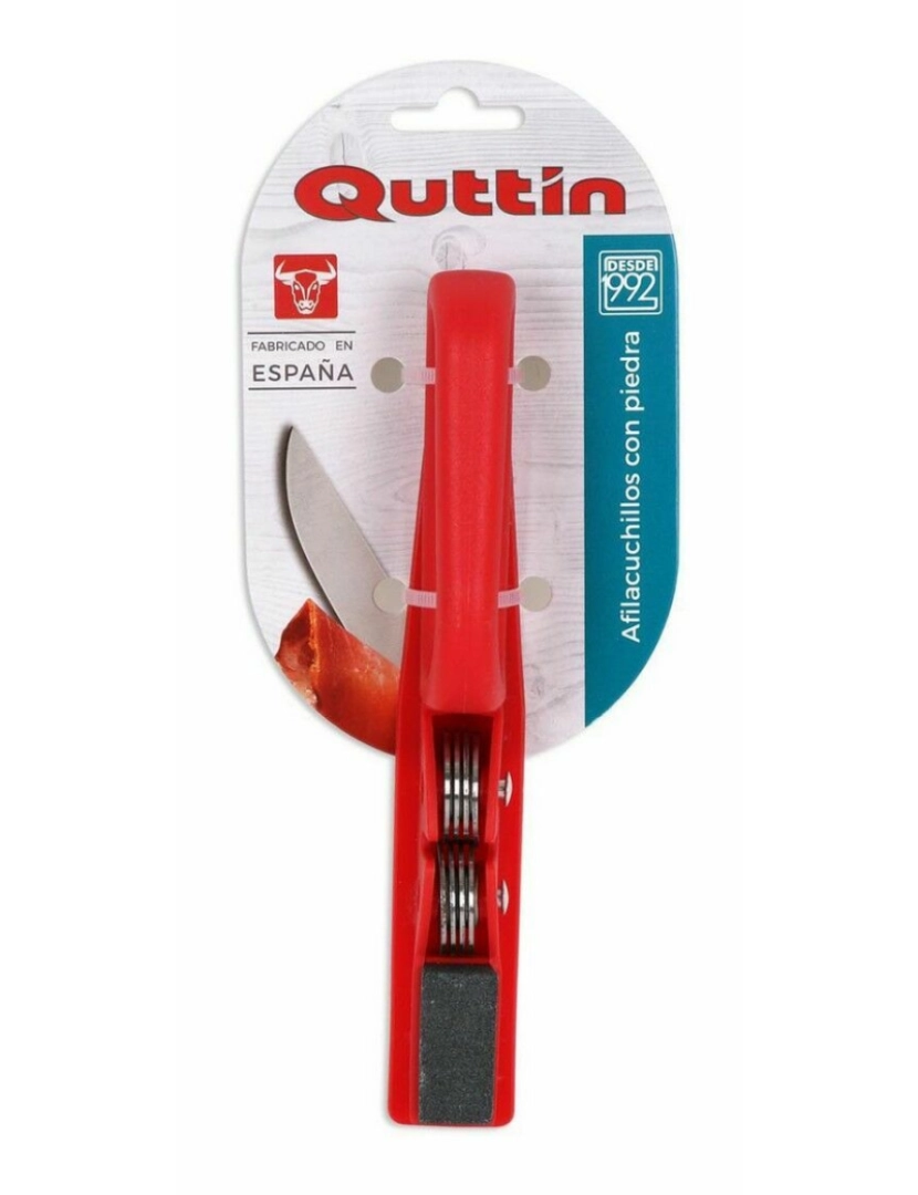 Quttin - Afiador Quttin 47700 Vermelho 20 x 3 x 5 cm