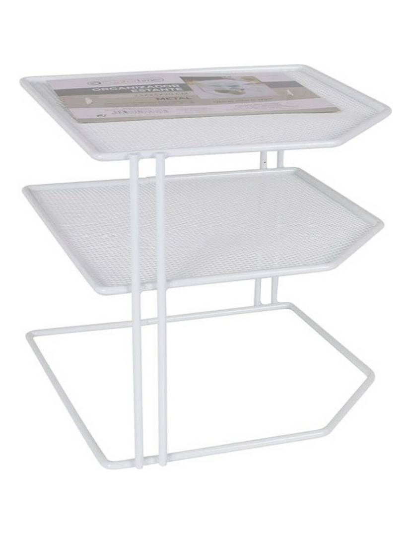 Confortime - Prateleira Confortime Metal Branco Organizador 23 x 23 x 20 cm