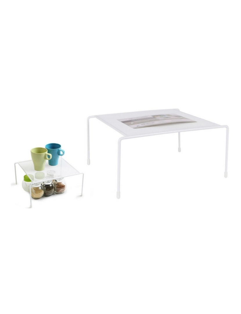 imagem de Prateleira Confortime Metal Branco Organizador 30 x 26 x 13,5 cm2