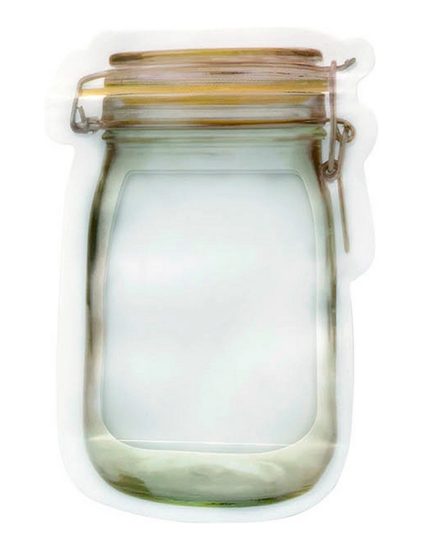 Bigbuy Home - Conjunto de Sacos Reutilizáveis para Alimentos 6 Peças (10,5 x 15 x 5,4 cm)