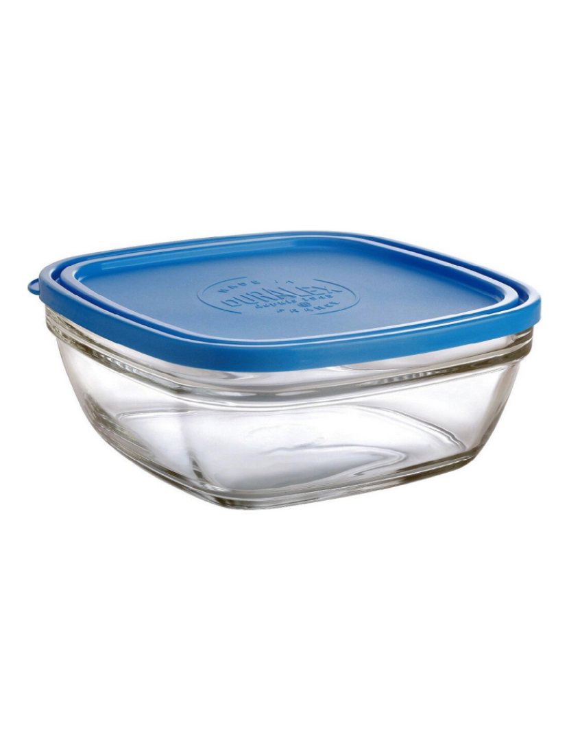 Duralex - Lancheira Hermética Duralex Freshbox Azul Quadrado (2 L) (20 x 20 x 8 cm)