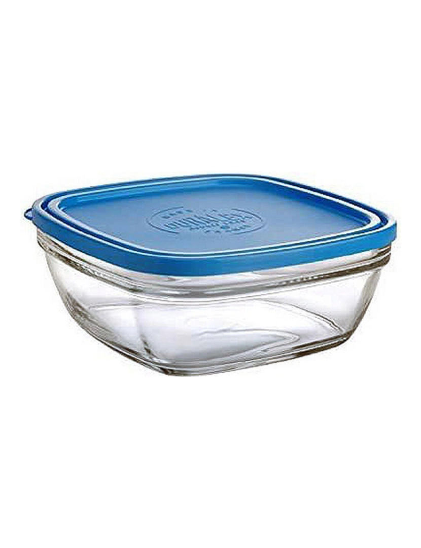 Duralex - Lancheira Hermética Duralex Freshbox Azul Quadrado (23 x 23 x 9 cm) (3 L)