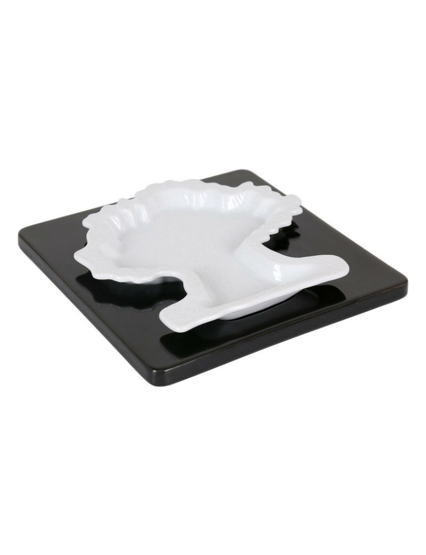 Inde - bandeja de aperitivos Inde Conjunto 2 Peças Porcelana 16,8 x 16,8 x 1,1 cm