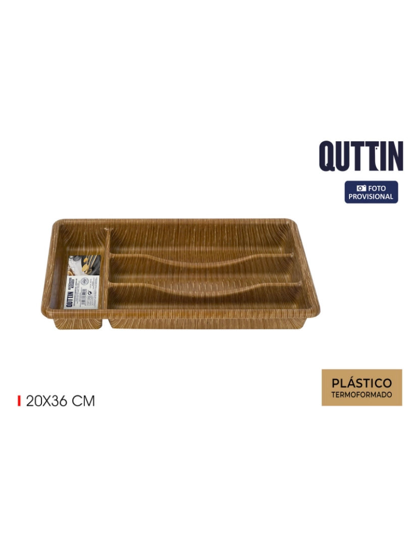 Quttin - Organizador de Talheres Quttin 20 x 36 cm Termoplástico
