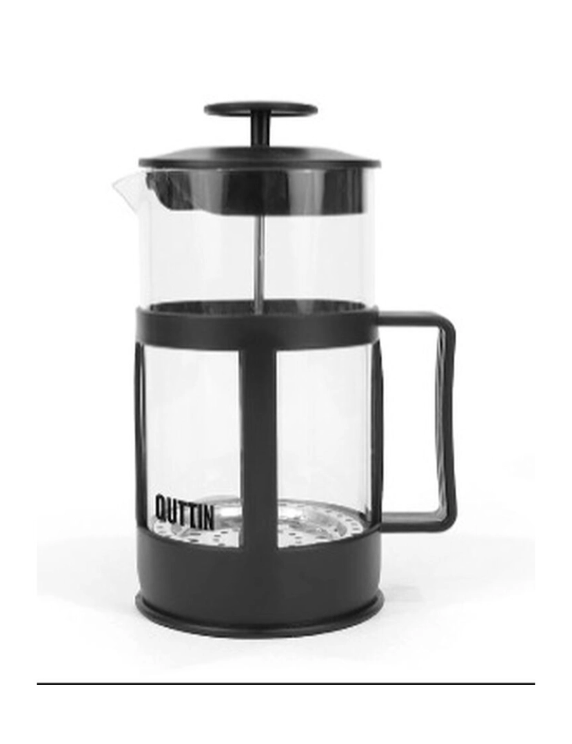 imagem de Cafeteira de Êmbolo Quttin Vidro de Borosilicato 1 L 13,5 X 10,5 X 21 cm3