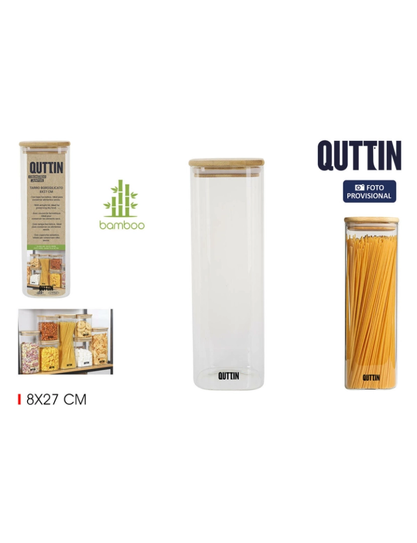 imagem de Bote Quttin 8 x 27 cm Quadrado 1,3 L2